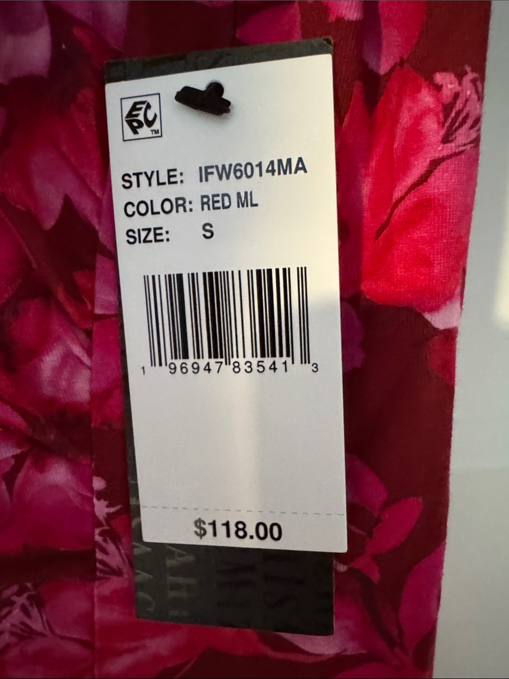 NWT Isaac Mizrahi Floral Short-Sleeve Sheath Dress in Fuchsia Pink - Picture 2 of 8